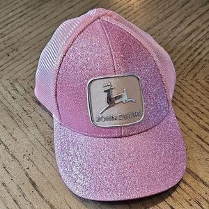 Toddler John Deere glitter sparkley hat NWOT